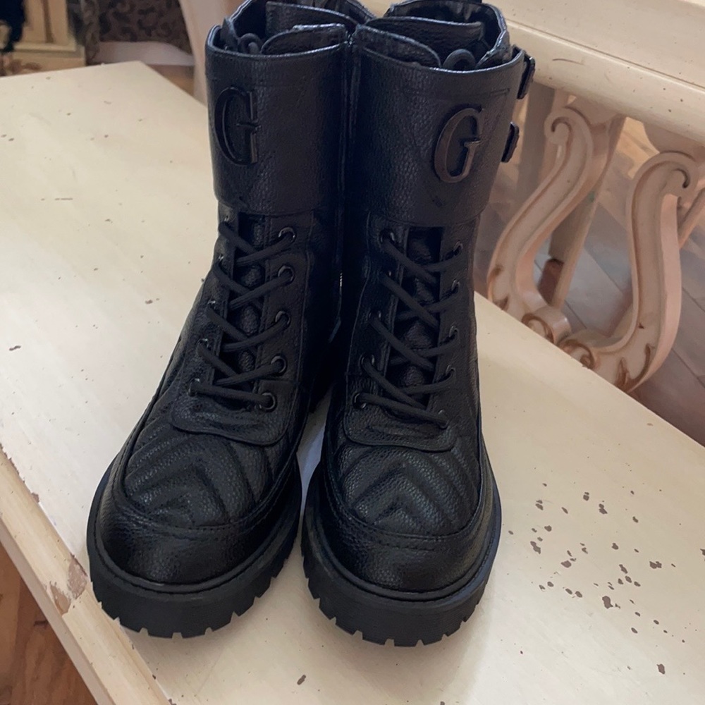 Super cute combat boots by Guess